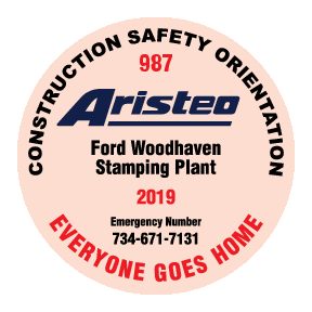 FORD WOODHAVEN STAMPING PLANT – SAFETY HARDHAT STICKERS